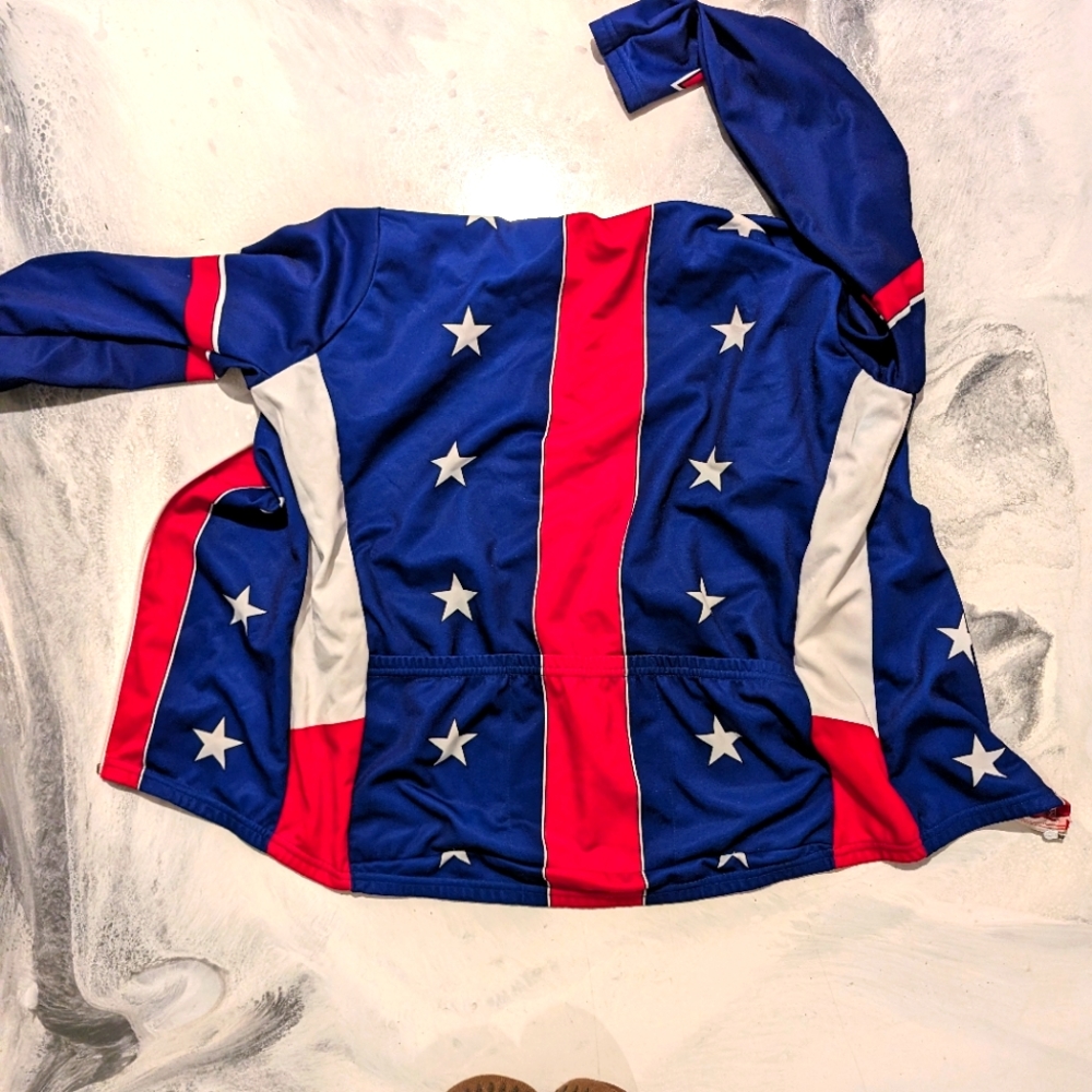 USA Long sleeved cycling jersey
